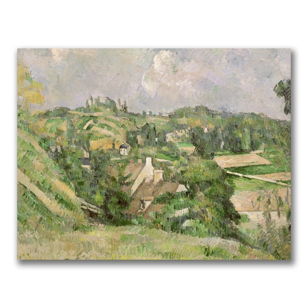 Paul Cezanne 'Auvers-sur-Oise' Canvas Wall Art 35 X 47