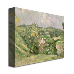 Paul Cezanne 'Auvers-sur-Oise' Canvas Wall Art 35 X 47