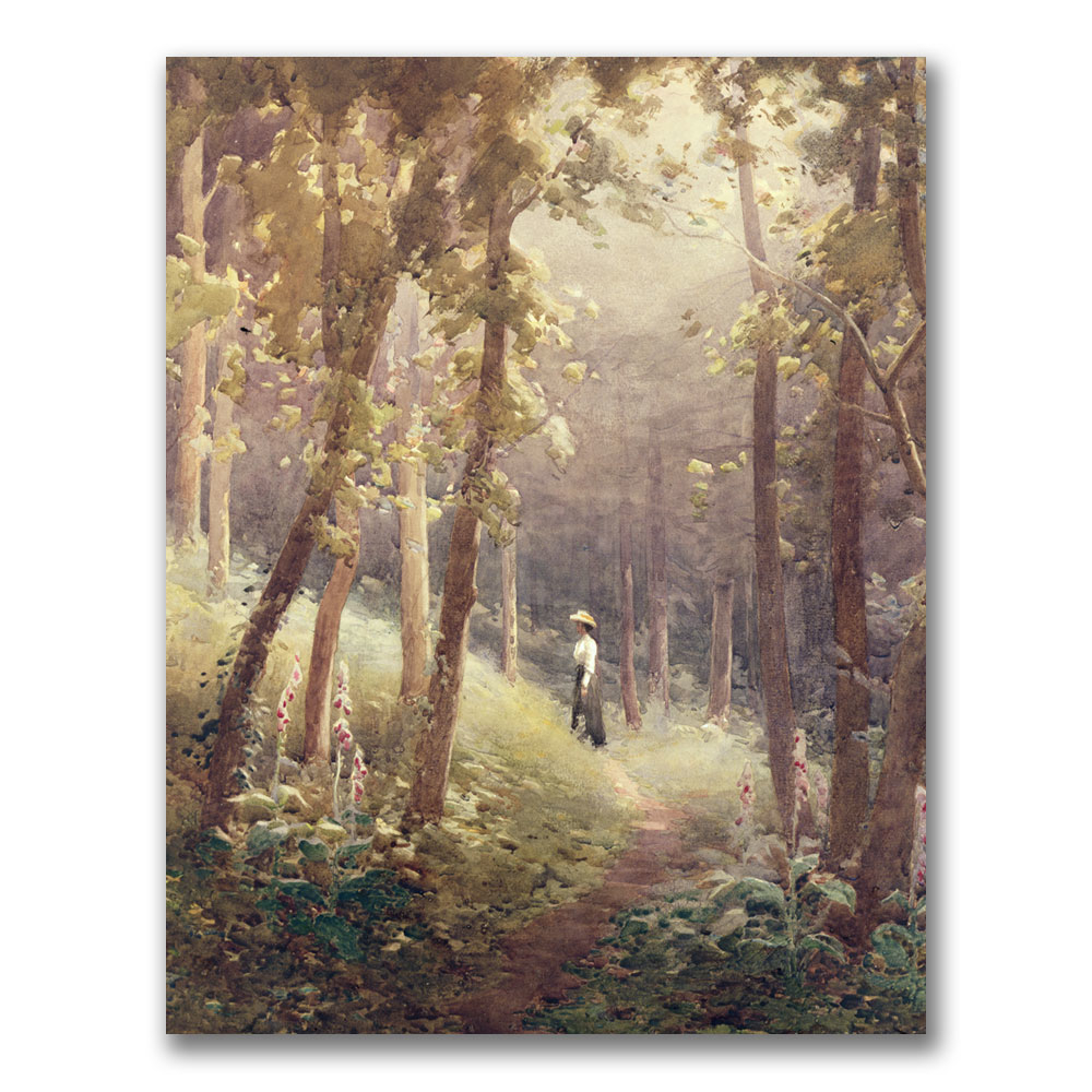 John Faraquharson 'A Woodland Glade' Canvas Wall Art 35 X 47