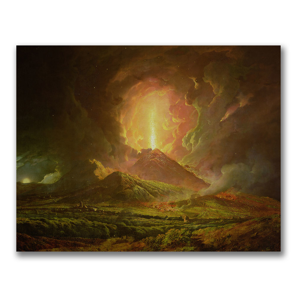 Joseph Wright Of Derby 'Eruption Of Vesuvius' Canvas Wall Art 35 X 47