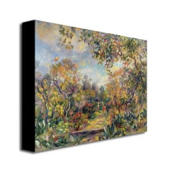 Pierre Renoir 'Landscape At Beaulieu' Canvas Wall Art 35 X 47