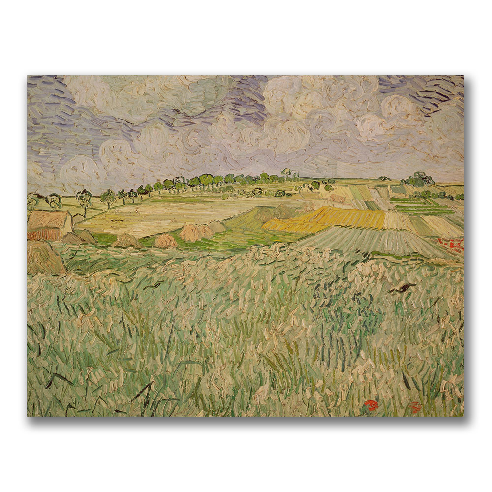 Vincent Van Gogh'The Plains Of Auvers'Canvas Wall Art 35 X 47