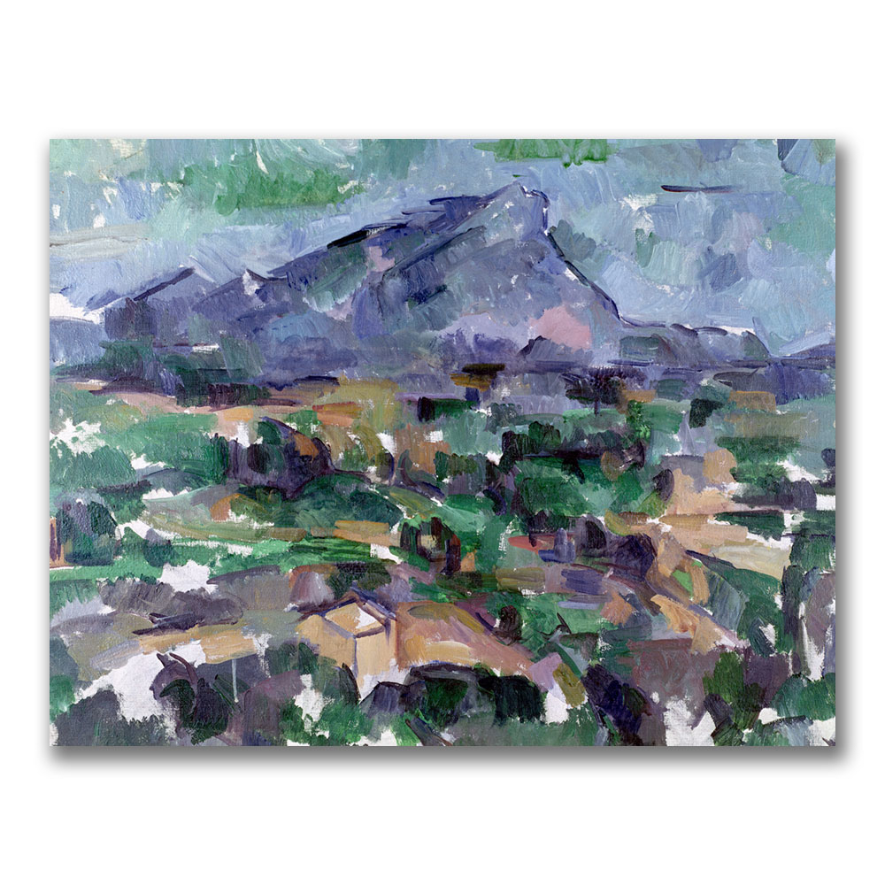 Paul Cezanne 'Montagne Saint-Victoire' Canvas Wall Art 35 X 47