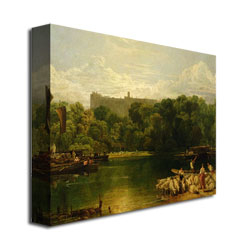 Joseph Turner 'Windsor Castle From The Thames' Canvas Wall Art 35 X 47
