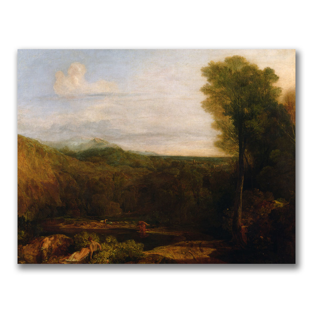 Joseph Turner 'Echo And Narcissus' Canvas Wall Art 35 X 47