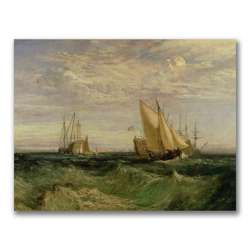 Joseph Turner 'The Confluence Of The Thames' Canvas Wall Art 35 X 47