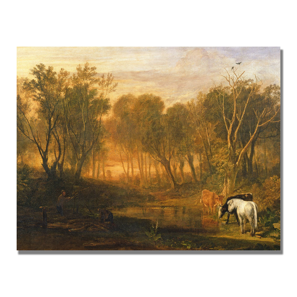 Joseph Turner 'The Forest Of Berer' Canvas Wall Art 35 X 47