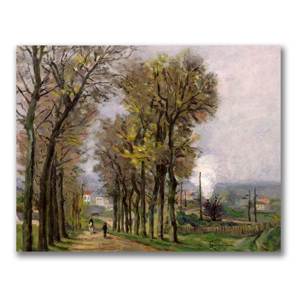 Jean Baptiste Guillamin 'Landscape In France' Canvas Wall Art 35 X 47