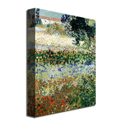 Vincent Van Gogh 'Garden In Bloom' Canvas Wall Art 35 X 47