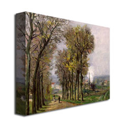 Jean Baptiste Guillamin 'Landscape In France' Canvas Wall Art 35 X 47