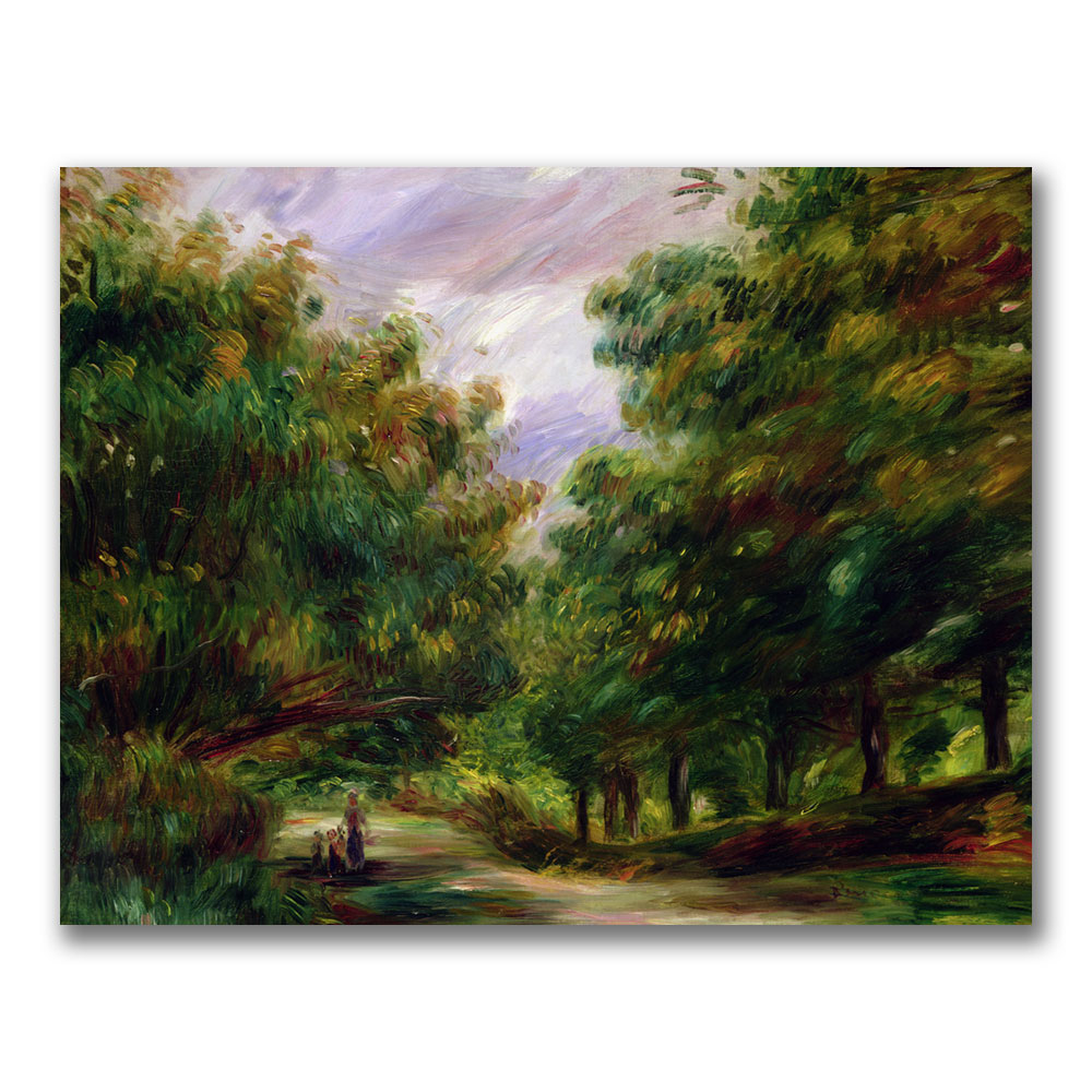 Pierre Renoir 'The Road Near Cagnes' Canvas Wall Art 35 X 47