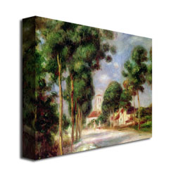 Pierre Renoir 'The Road To Essoyes' Canvas Wall Art 35 X 47
