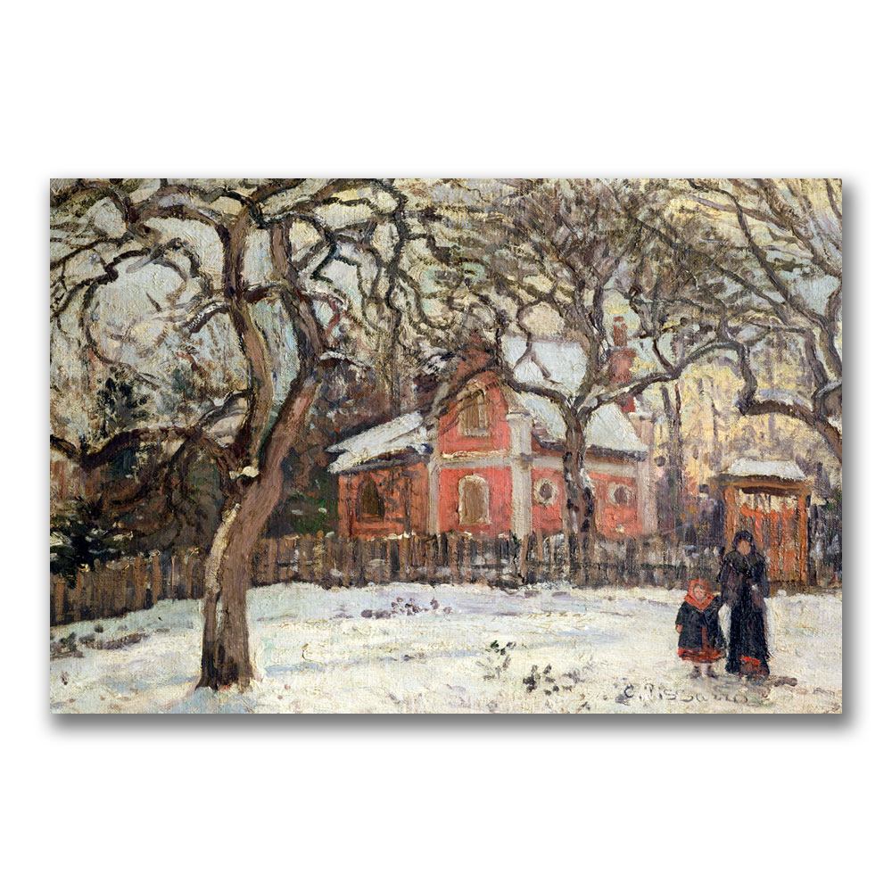 Camille Pissaro 'Chestnut Trees At Louveciennes' Canvas Wall Art 35 X 47