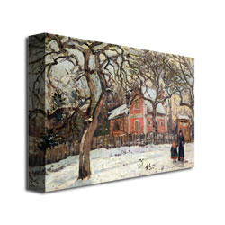 Camille Pissaro 'Chestnut Trees At Louveciennes' Canvas Wall Art 35 X 47