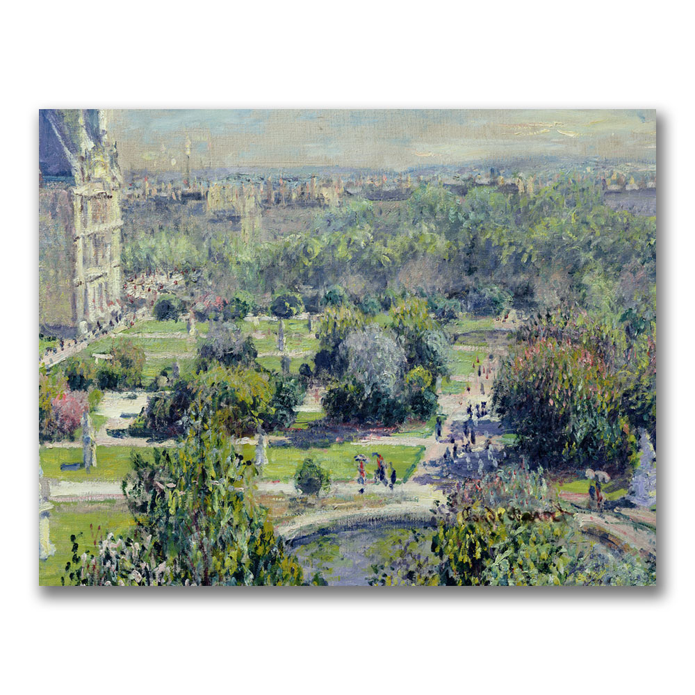 Claude Monet 'View Of The Tuileries' Canvas Wall Art 35 X 47