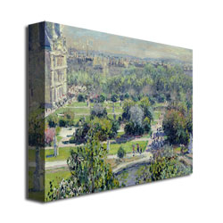 Claude Monet 'View Of The Tuileries' Canvas Wall Art 35 X 47