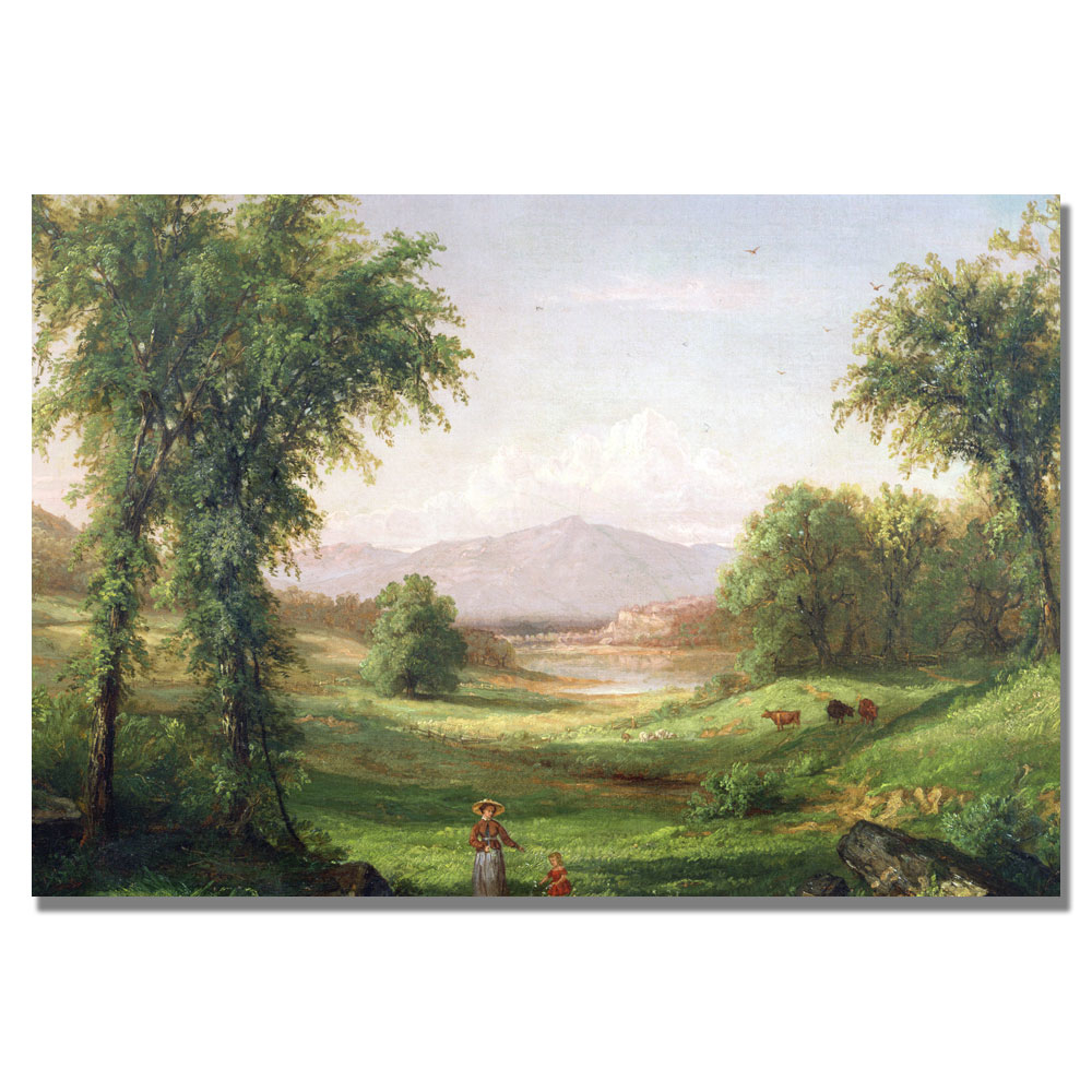 Samuel Colman 'New Hampshire Landscape' Canvas Wall Art 35 X 47
