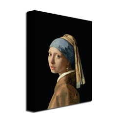 Jan Vermeer 'Girl With A Pearl Earring' Canvas Wall Art 35 X 47