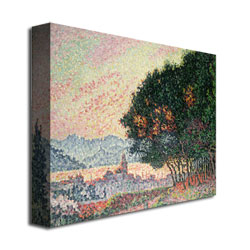 Paul Signac 'Forest Near St Tropez' Canvas Wall Art 35 X 47