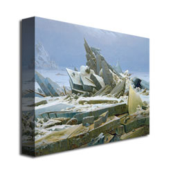 Caspar David Friedrich 'The Polar Sea' Canvas Wall Art 35 X 47