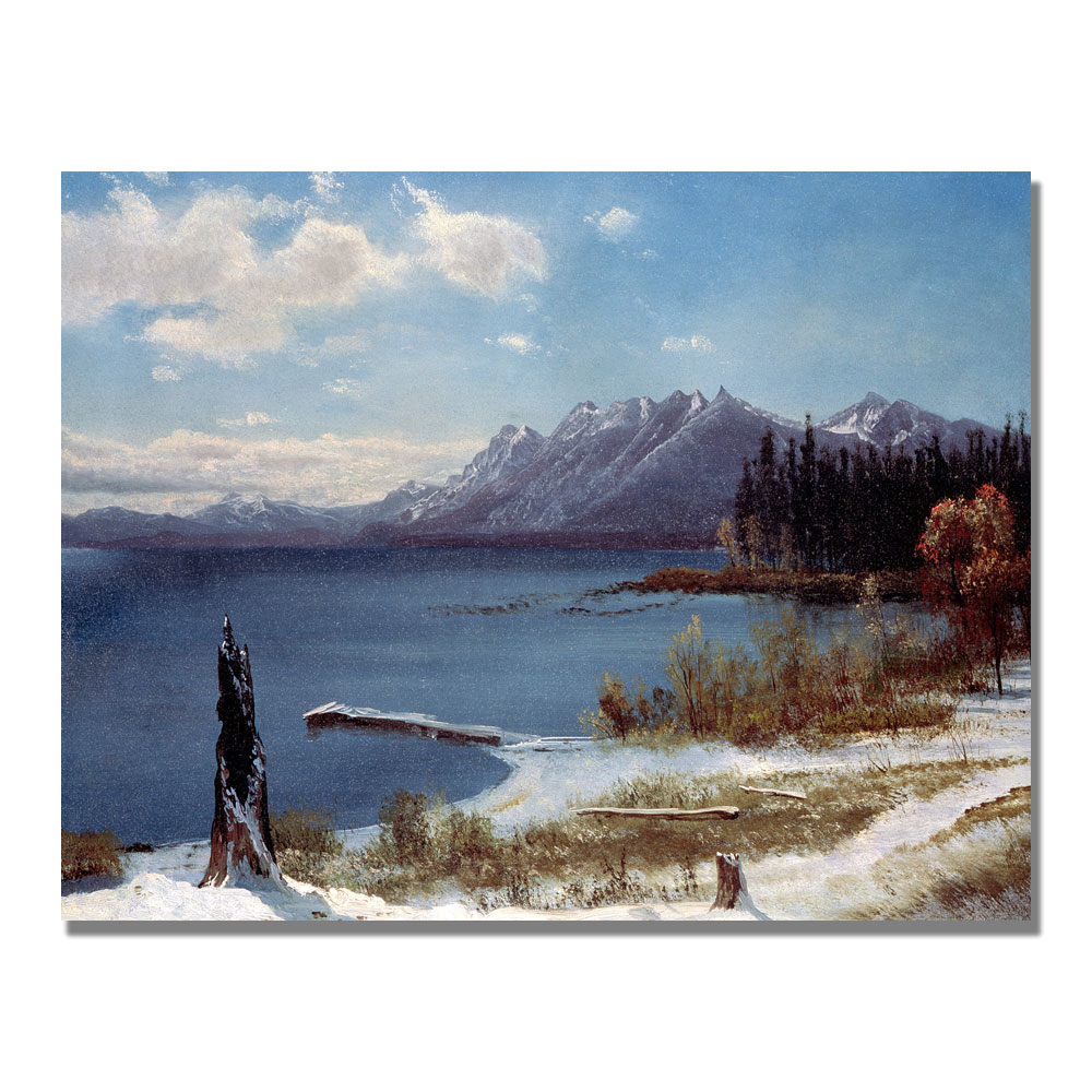 Albert Biersdant 'Lake Tahoe' Canvas Wall Art 35 X 47
