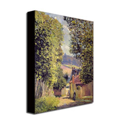 Alfred Sisley 'A Road To Louveciennes1883' Canvas Wall Art 35 X 47