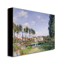Alfred Sisley 'Banks Of The Loing Moret' Canvas Wall Art 35 X 47