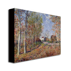 Alfred Sisley 'A Corner Of The Woods At Sablons' Canvas Wall Art 35 X 47