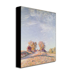 Alfred Sisley 'Uphill Road In Sunshine' Canvas Wall Art 35 X 47