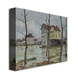 Alfred Sisley 'The Mills At Moret-sur-Loing' Canvas Wall Art 35 X 47