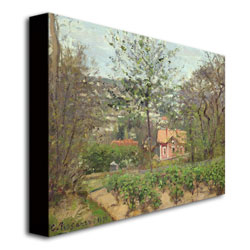 Camille Pissaro 'The Cottage' Canvas Wall Art 35 X 47