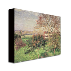 Camille Pissaro'Autumn Morning At Eragny' Canvas Wall Art 35 X 47
