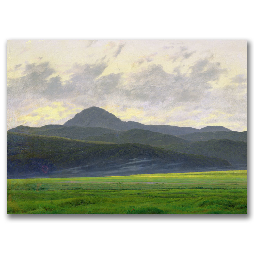Caspar Friedrich 'Mountains Landscape' Canvas Wall Art 35 X 47