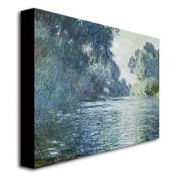 Claude Monet 'Branch Of The Seine Near Giverny' Canvas Wall Art 35 X 47