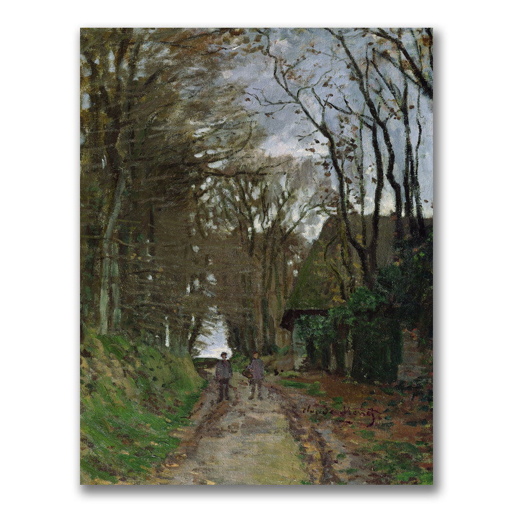 Claude Monet 'Path In Normandy' Canvas Wall Art 35 X 47