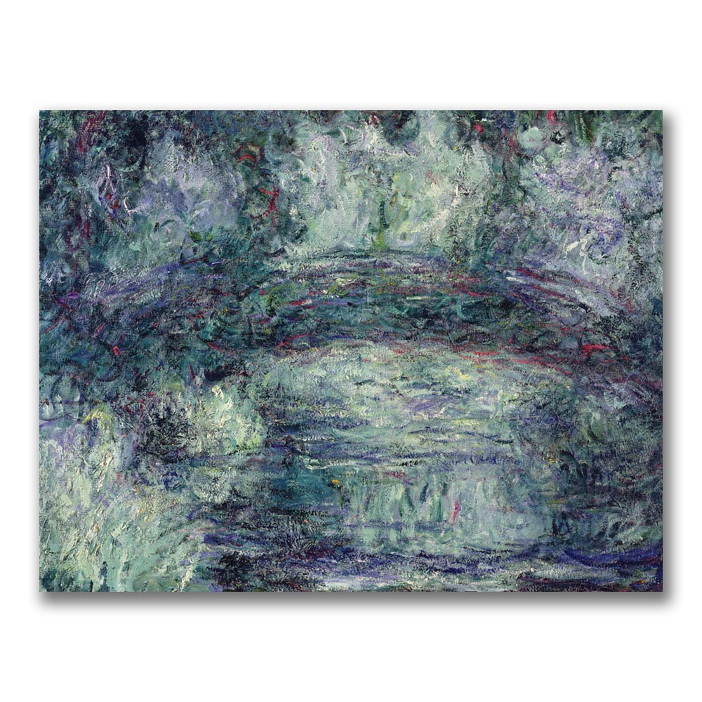 Claude Monet 'The Japanese Bridge III' Canvas Wall Art 35 X 47