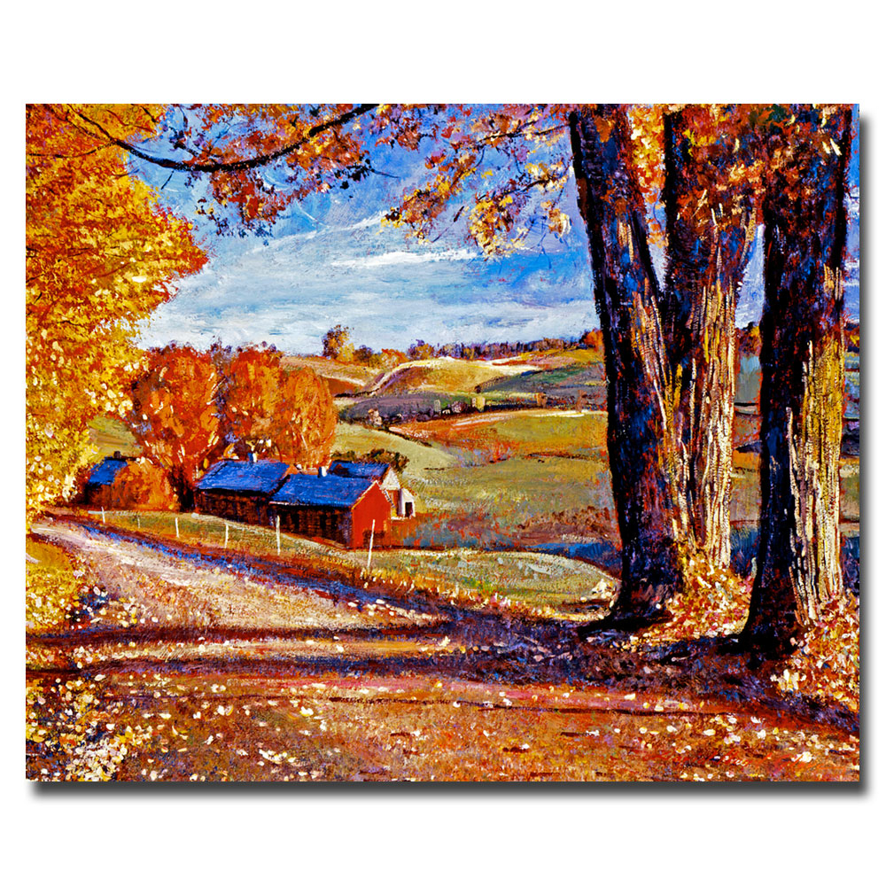 David Lloyd Glover 'Autumn Evening' Canvas Wall Art 35 X 47
