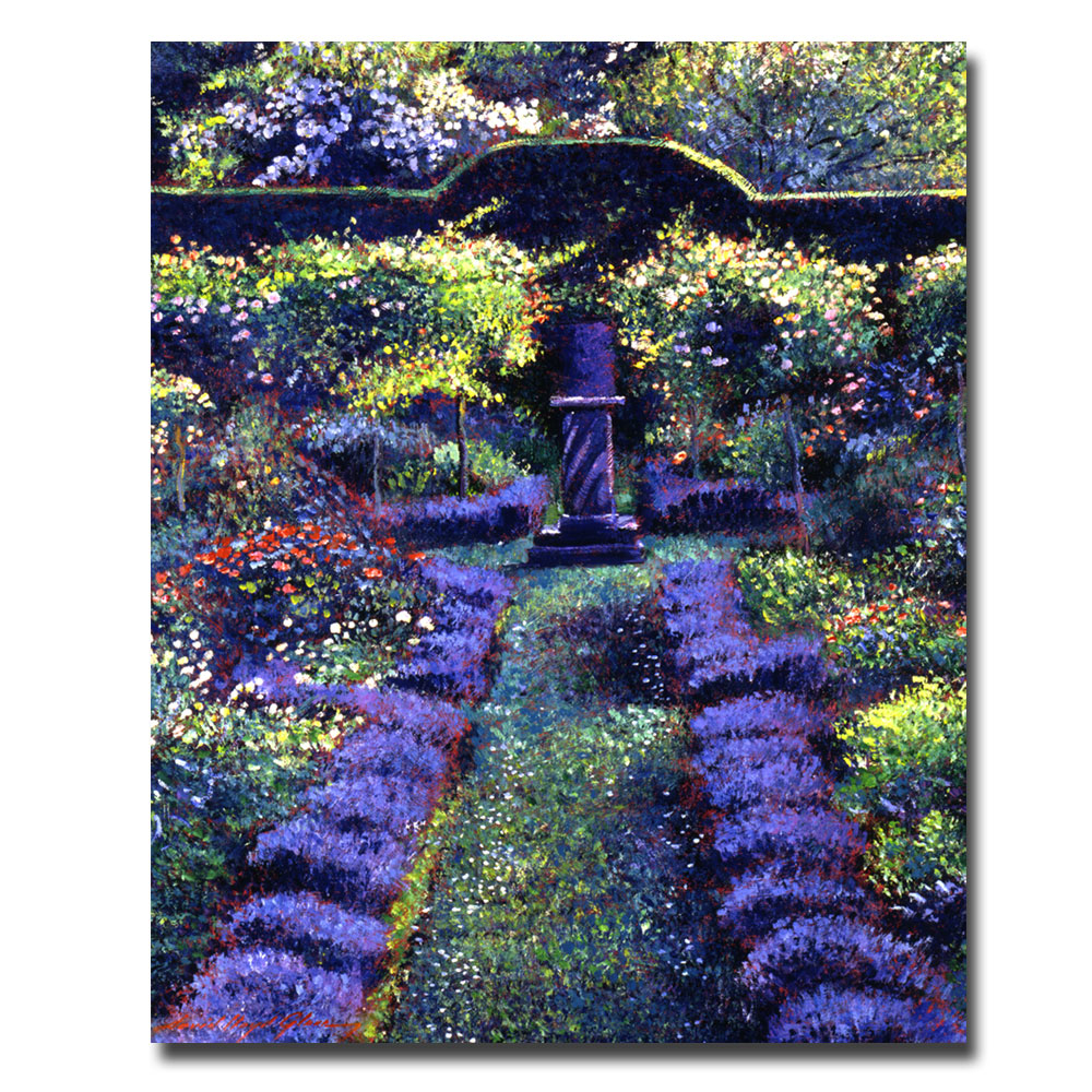 David Lloyd Glover 'Blue Garden Sunset' Canvas Wall Art 35 X 47