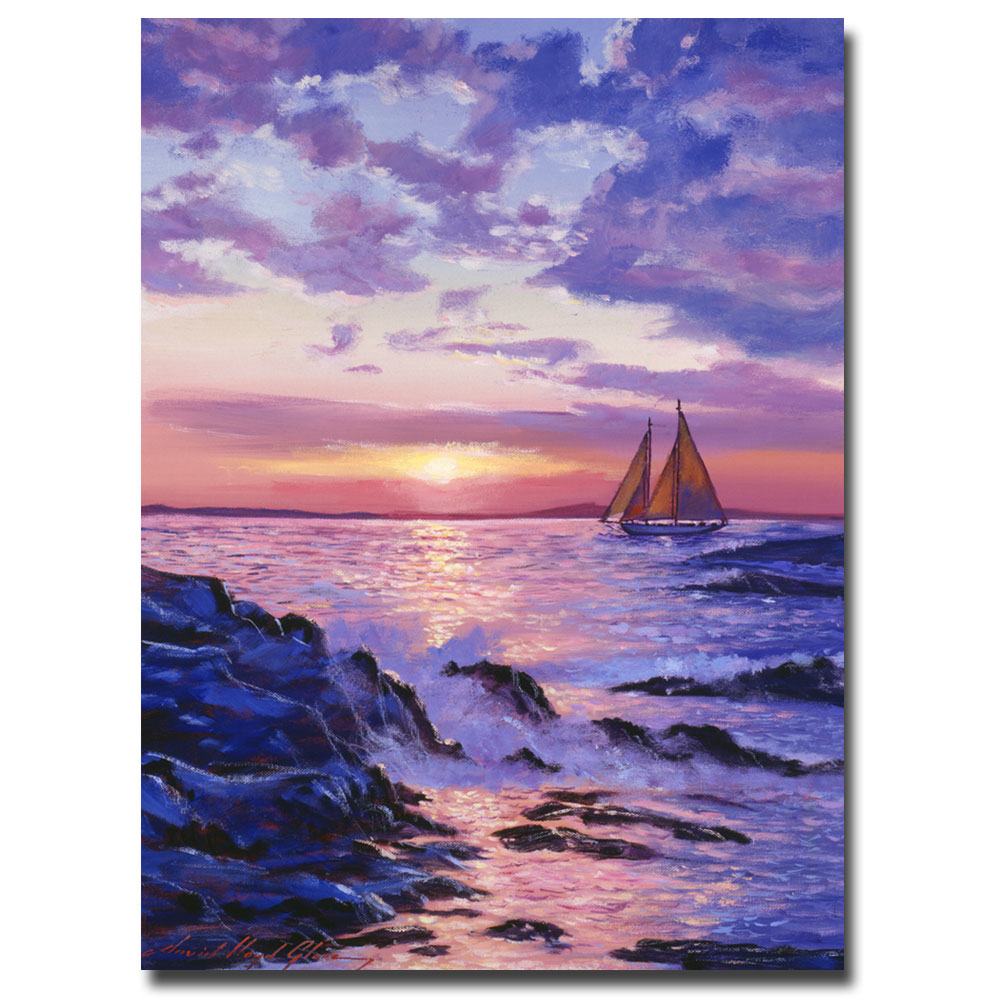 David Lloyd Glover 'Sail At Dawn' Canvas Wall Art 35 X 47