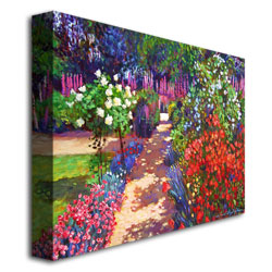 David Lloyd Glover 'Romantic Garden Walk' Canvas Wall Art 35 X 47