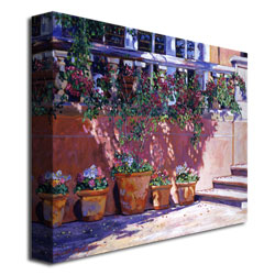 David Lloyd Glover 'Tuscan Plaza' Canvas Wall Art 35 X 47