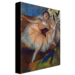 Edgar Degas 'Seated Dancer 1879' Canvas Wall Art 35 X 47
