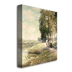 Ernest Lawson 'Country Road To Spuyten' Canvas Wall Art 35 X 47