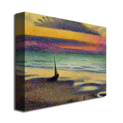 George Lemmen 'The Beach At Heist' Canvas Wall Art 35 X 47