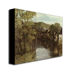 Gustave Courbet 'the Refection Of Ornans' Canvas Wall Art 35 X 47