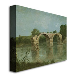 Gustave Courbet 'The Bridge At Ambrussum' Canvas Wall Art 35 X 47