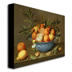 Jacob Van Hulsdonck 'Still Life With Oranges' Canvas Wall Art 35 X 47