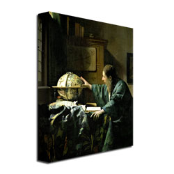 Jan Vermeer 'The Astronomer' Canvas Wall Art 35 X 47