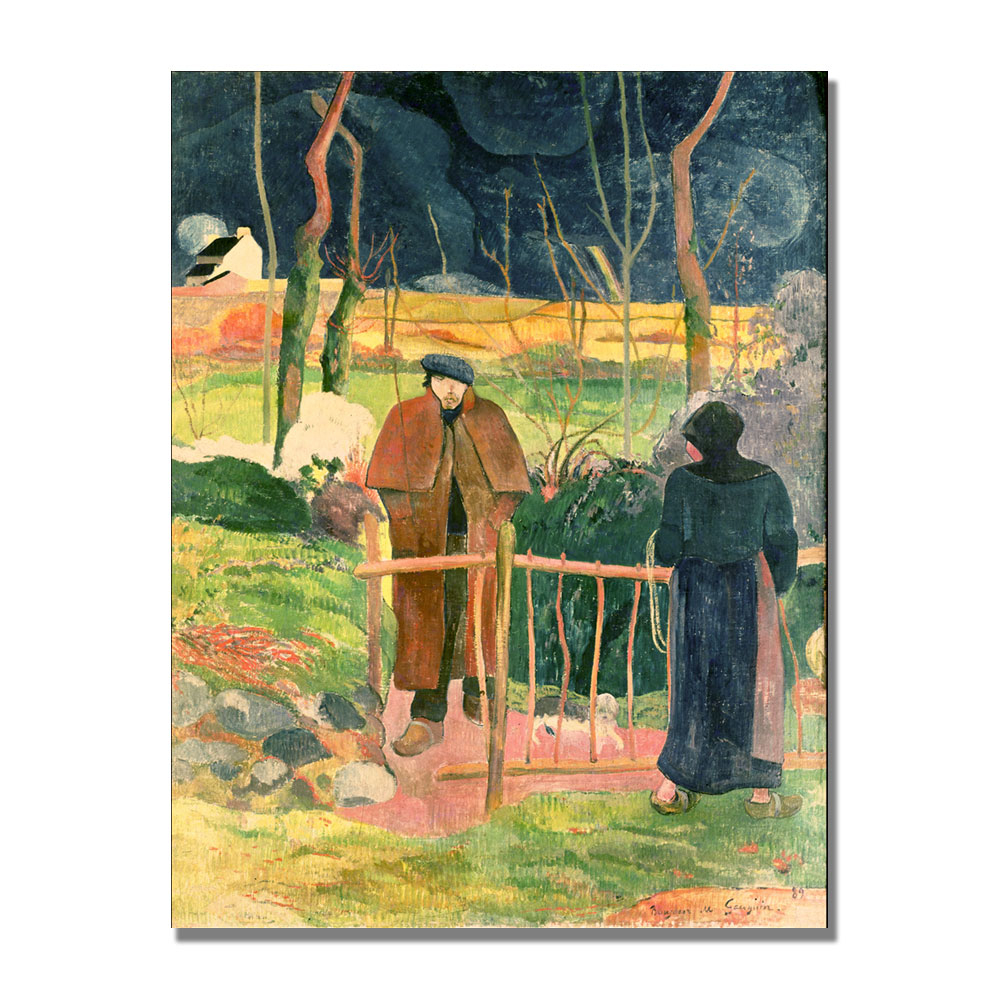 Paul Gauguin 'Bonjour Monsieur Gauguin' Canvas Wall Art 35 X 47