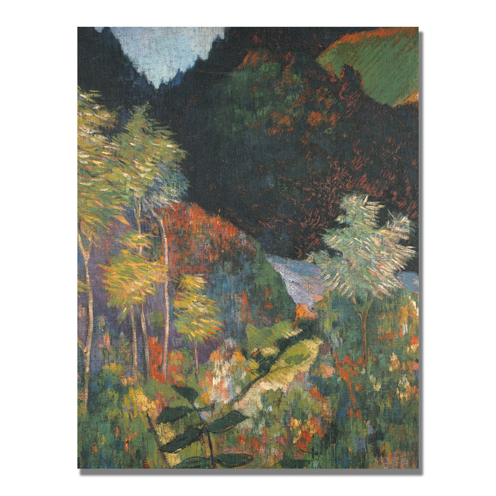 Paul Gauguin 'Landscape' Canvas Wall Art 35 X 47